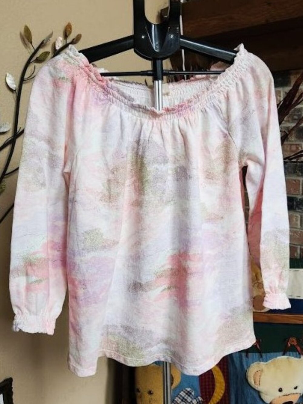 NWT Style & Co sz Medium white/pink/purple blend top